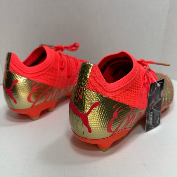 New Puma Future Z 2.4 Neymar JR FG AG Coral Gold Soccer Cleat Men’s 7 - Picture 4 of 13